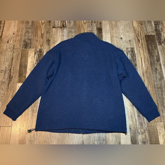 Aran Crafts ‎Men's Windpr‎oof Aran Styl‎e J‎ac‎ket‎ in Nightshade Blue Medium - Picture 6 of 7